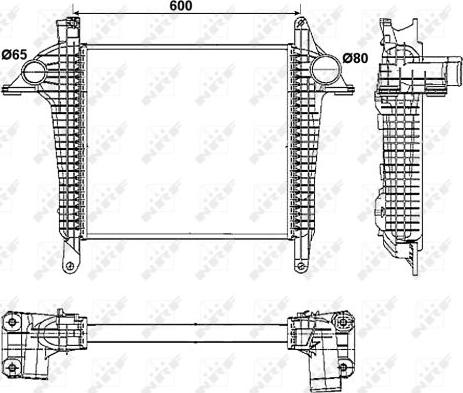 NRF 30261 - Интеркулер autocars.com.ua