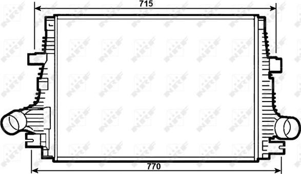 NRF 30284 - Интеркулер autocars.com.ua