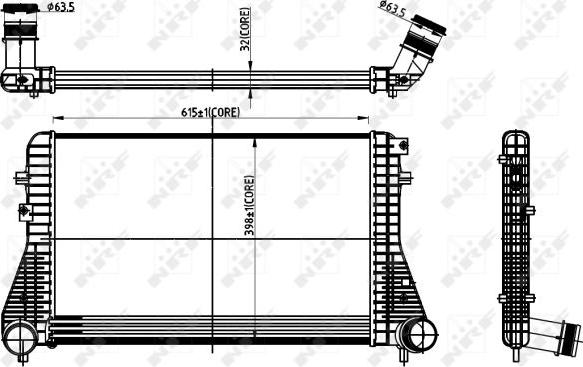 NRF 30306 - Интеркулер autocars.com.ua