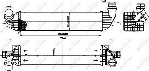 NRF 30312 - Интеркулер autocars.com.ua