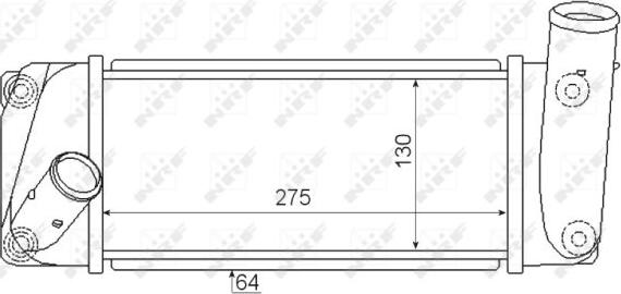 NRF 30347 - Интеркулер autocars.com.ua