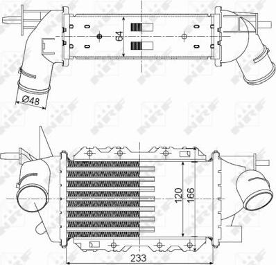 NRF 30352 - Интеркулер autocars.com.ua