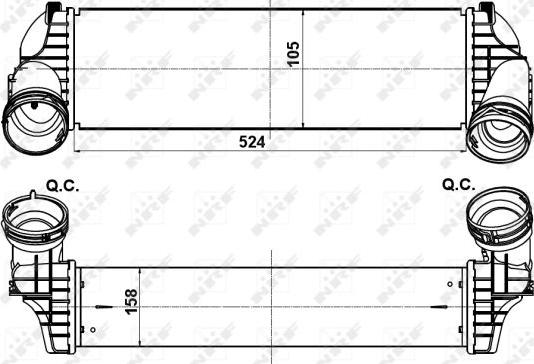 NRF 30359 - Интеркулер autocars.com.ua