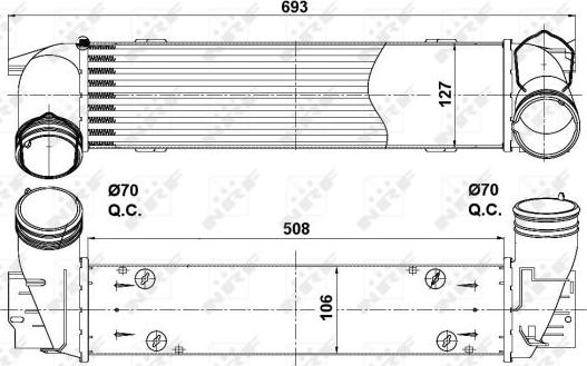 NRF 30386 - Интеркулер autocars.com.ua