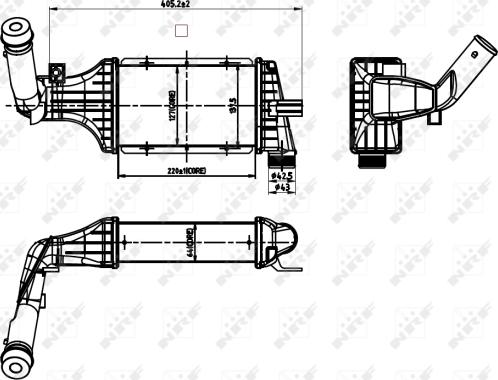 NRF 30428 - Интеркулер autocars.com.ua