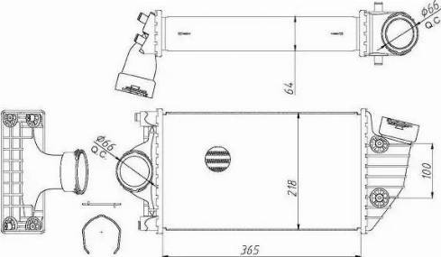 NRF 30441 - Интеркулер autocars.com.ua