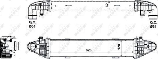 NRF 30506 - Интеркулер autocars.com.ua