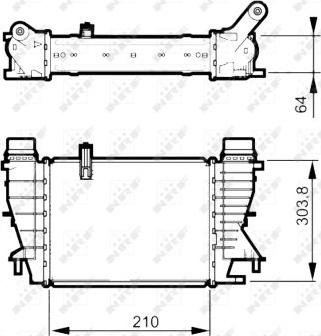 NRF 30507 - Интеркулер autocars.com.ua