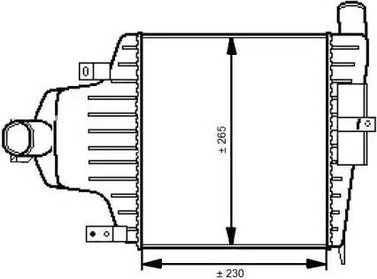 NRF 30541 - Интеркулер autocars.com.ua