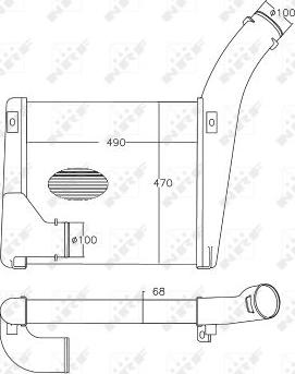 NRF 30551 - Интеркулер autocars.com.ua