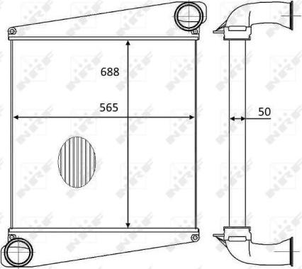 NRF 30557 - Интеркулер autocars.com.ua