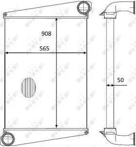 NRF 30559 - Интеркулер, теплообменник турбины avtokuzovplus.com.ua