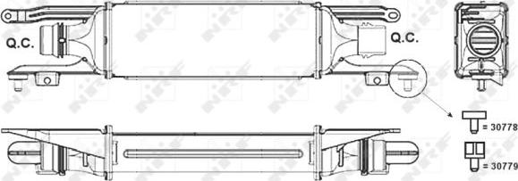 NRF 30778 - Интеркулер autocars.com.ua