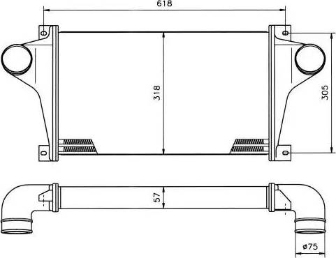 NRF 30810 - Интеркулер autocars.com.ua