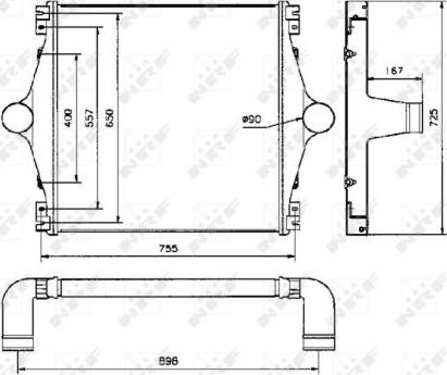 NRF 30814X - Интеркулер autocars.com.ua