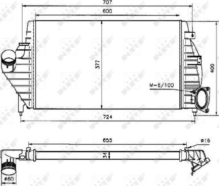 NRF 30818 - Интеркулер autocars.com.ua