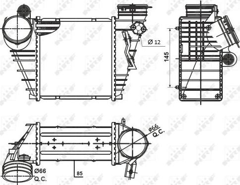 NRF 30838 - Интеркулер autocars.com.ua