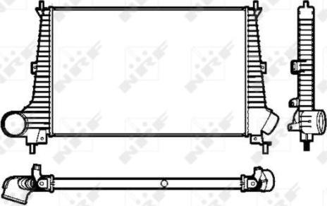 NRF 30845 - Интеркулер autocars.com.ua