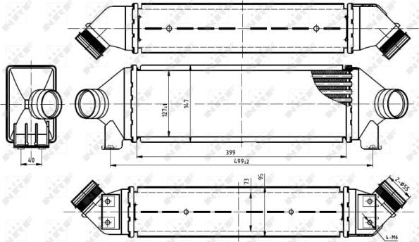 NRF 30887 - Интеркулер autocars.com.ua