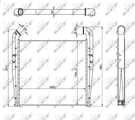 NRF 309018X - Интеркулер autocars.com.ua