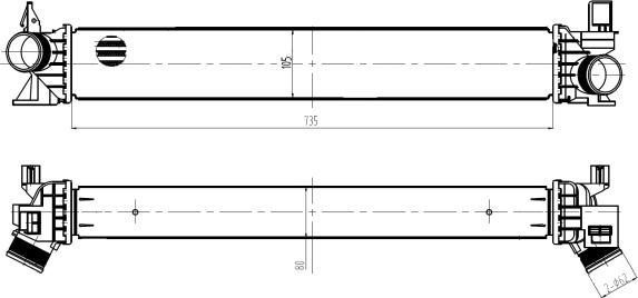 NRF 309034 - Интеркулер autocars.com.ua