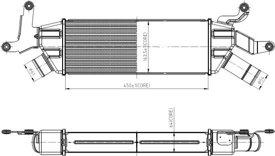 NRF 309042 - Интеркулер autocars.com.ua