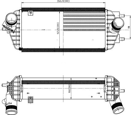 NRF 309053 - Интеркулер autocars.com.ua