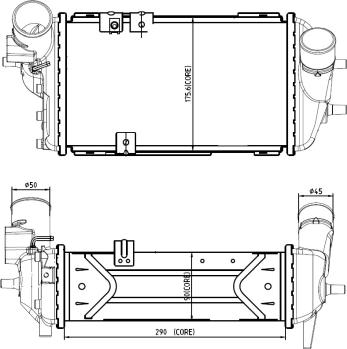 NRF 309063 - Интеркулер autocars.com.ua