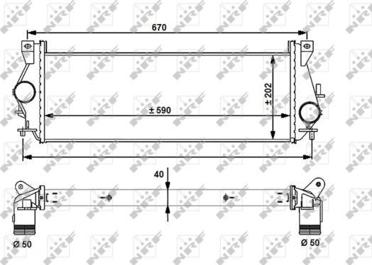 NRF 30910 - Интеркулер autocars.com.ua