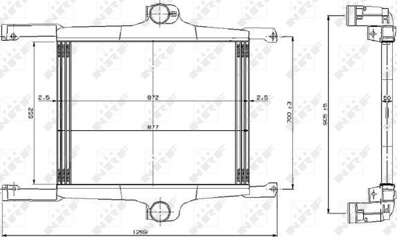 NRF 309272 - Интеркулер autocars.com.ua