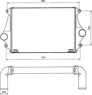 NRF 309338 - Интеркулер autocars.com.ua