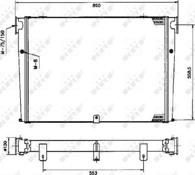 NRF 309345 - Интеркулер autocars.com.ua