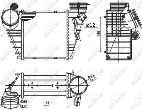 NRF 30936 - Интеркулер autocars.com.ua