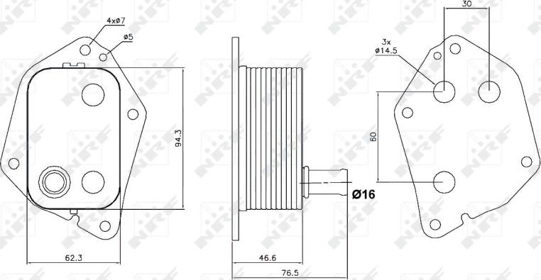NRF 31159 - Масляний радіатор, рухове масло autocars.com.ua