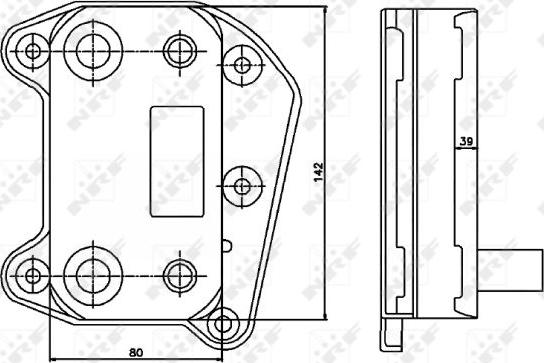 NRF 31183 - Масляный радиатор, двигательное масло avtokuzovplus.com.ua