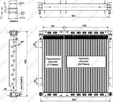 NRF 31185 - Масляний радіатор, рухове масло autocars.com.ua