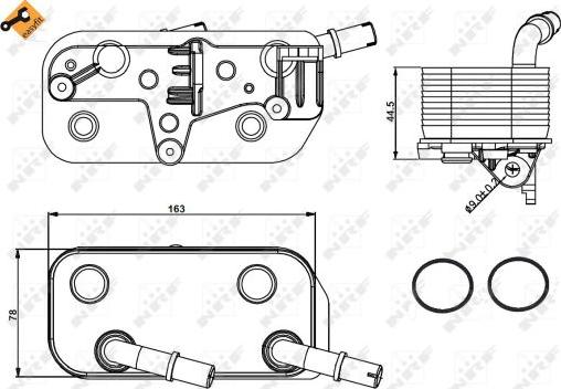 NRF 31189 - Масляний радіатор, автоматична коробка передач autocars.com.ua