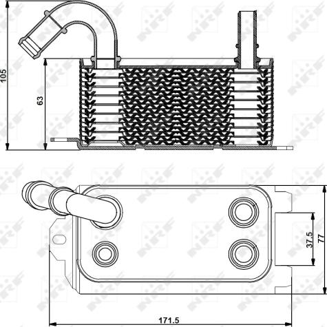 NRF 31192 - Масляний радіатор, рухове масло autocars.com.ua