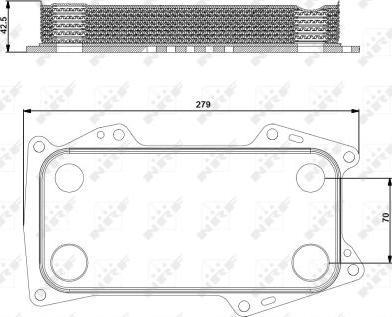 NRF 31203 - Масляний радіатор, рухове масло autocars.com.ua