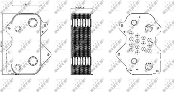 NRF 31259 - Масляный радиатор, двигательное масло avtokuzovplus.com.ua