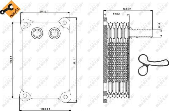 NRF 31294 - Масляный радиатор, двигательное масло avtokuzovplus.com.ua