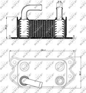 NRF 31296 - Масляный радиатор, двигательное масло avtokuzovplus.com.ua