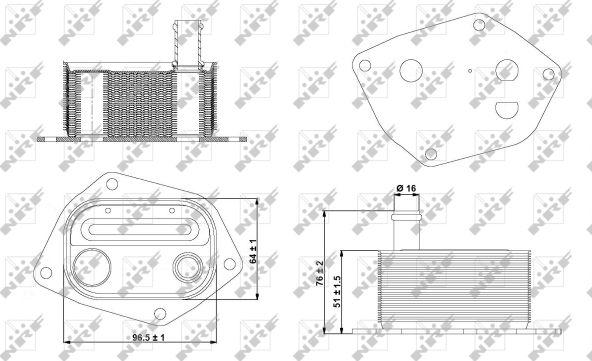 NRF 31298 - Масляний радіатор, рухове масло autocars.com.ua