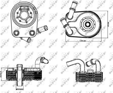 NRF 31322 - Масляний радіатор, рухове масло autocars.com.ua