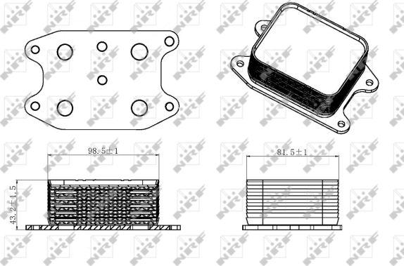 NRF 31329 - Масляный радиатор, двигательное масло avtokuzovplus.com.ua