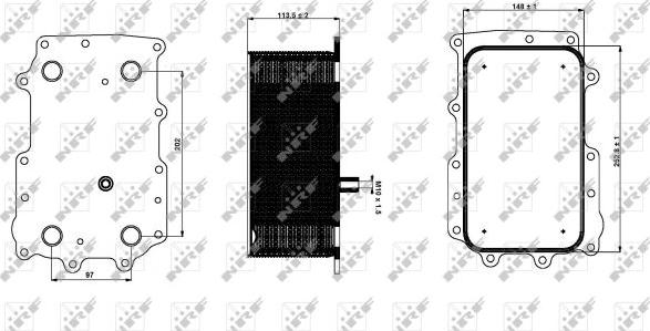 NRF 31335 - Масляний радіатор, рухове масло autocars.com.ua