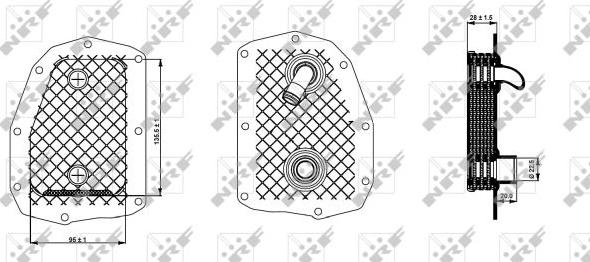 NRF 31352 - Масляний радіатор, рухове масло autocars.com.ua