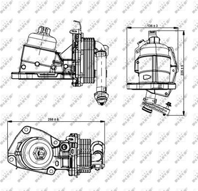 NRF 31354 - Корпус, масляний фільтр autocars.com.ua