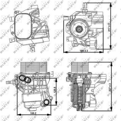 NRF 31356 - Корпус, масляный фильтр avtokuzovplus.com.ua