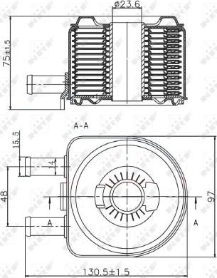 NRF 31735 - Масляный радиатор, двигательное масло avtokuzovplus.com.ua